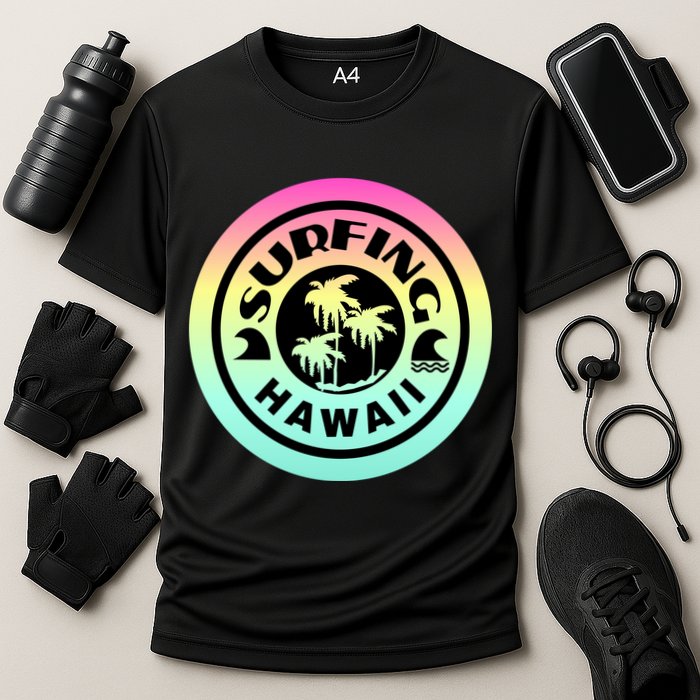 Surfing Hawaii Logo Cooling Performance Crew T-Shirt