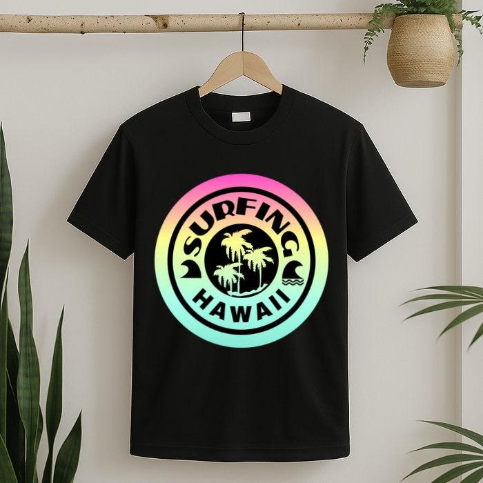 Surfing Hawaii Logo T-Shirt