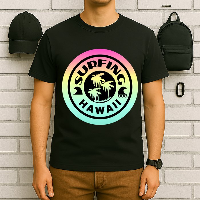 Surfing Hawaii Logo T-Shirt