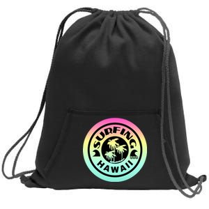 Surfing Hawaii Logo Sweatshirt Cinch Pack Bag