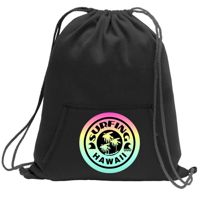 Surfing Hawaii Logo Sweatshirt Cinch Pack Bag