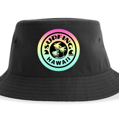 Surfing Hawaii Logo Sustainable Bucket Hat