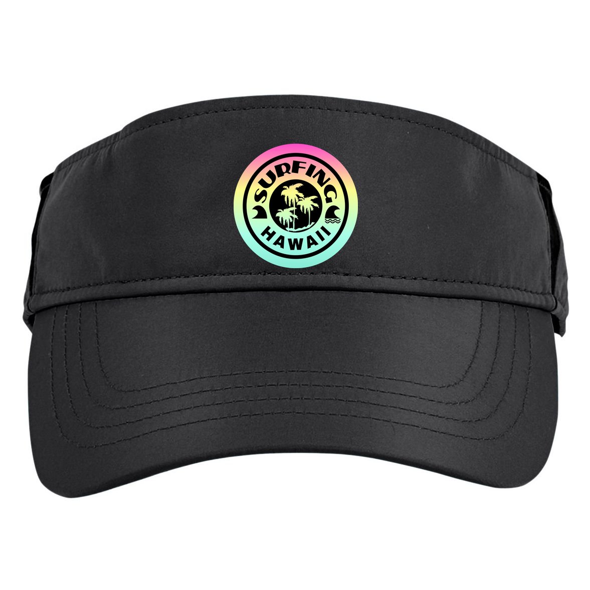 Surfing Hawaii Logo Adult Drive Performance Visor