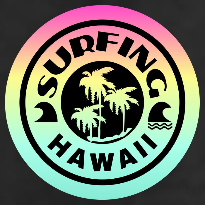 Surfing Hawaii Logo Adult Drive Performance Visor