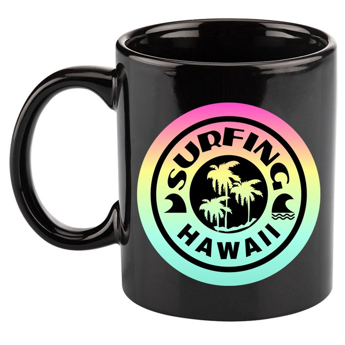 Surfing Hawaii Logo 11oz C Handle Ceramic Mug