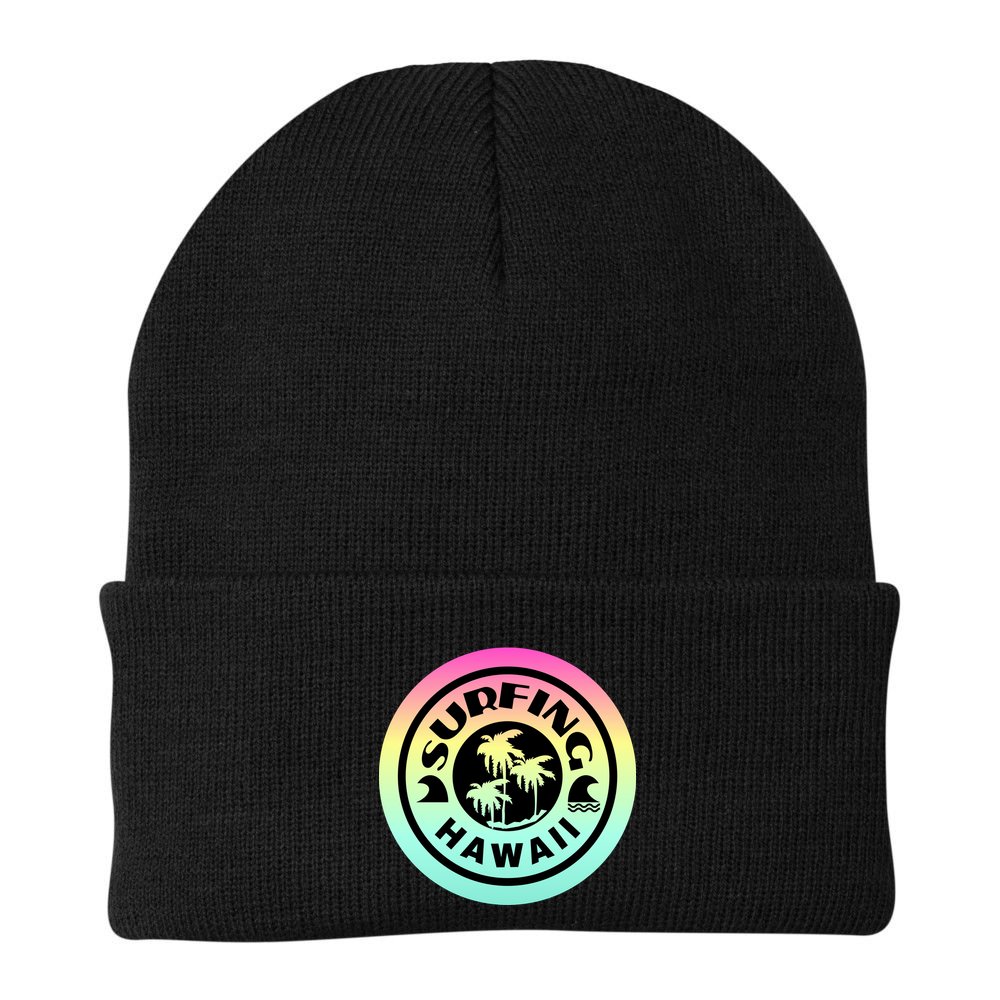 Surfing Hawaii Logo Beanie