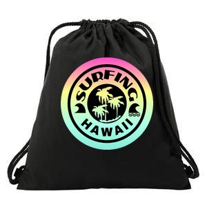 Surfing Hawaii Logo Drawstring Bag