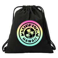 Surfing Hawaii Logo Drawstring Bag