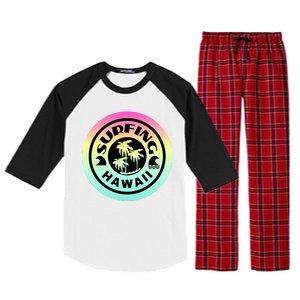 Surfing Hawaii Logo Raglan Sleeve Pajama Set