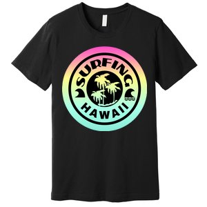 Surfing Hawaii Logo Premium T-Shirt