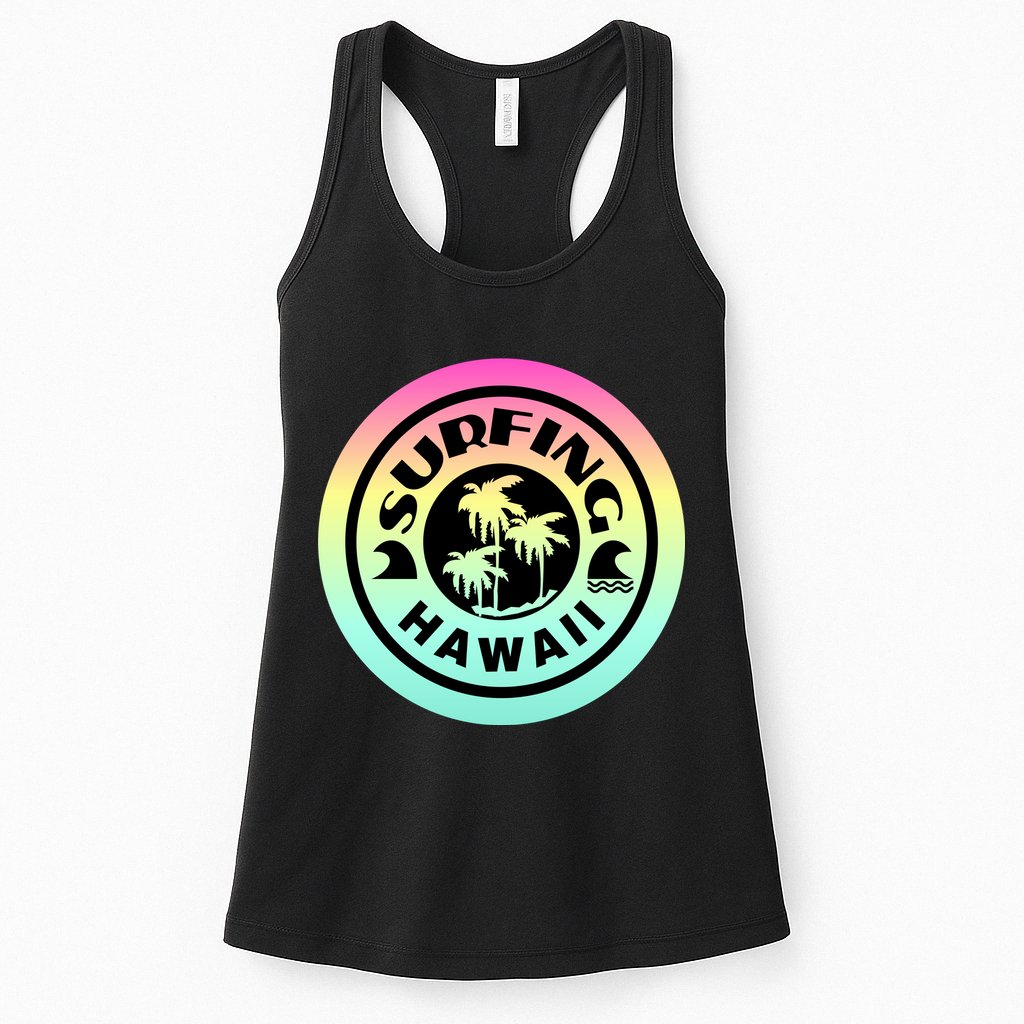 Surfing Hawaii Logo Womens Tank Top