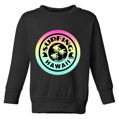 Surfing Hawaii Logo Toddler Sweatshirt
