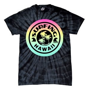 Surfing Hawaii Logo Tie-Dye T-Shirt