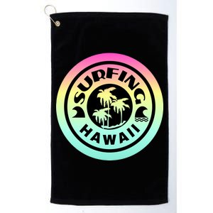 Surfing Hawaii Logo Platinum Collection Golf Towel