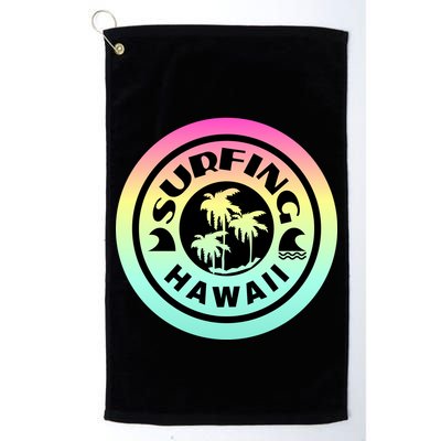 Surfing Hawaii Logo Golf Towel