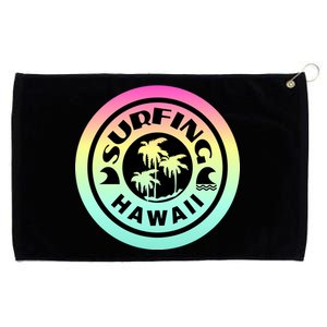 Surfing Hawaii Logo Grommeted Golf Towel