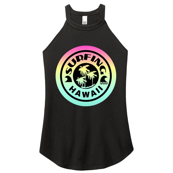 Surfing Hawaii Logo Women's Perfect Tri Rocker Tank
