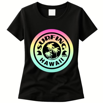 Surfing Hawaii Logo Womens T-Shirt
