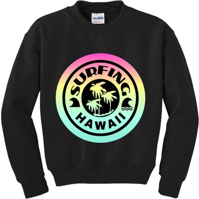 Surfing Hawaii Logo Kids Sweatshirt