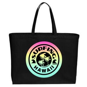 Surfing Hawaii Logo Cotton Canvas Jumbo Tote