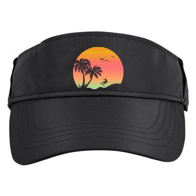 Surfing Into The Sunset Adult Drive Performance Visor