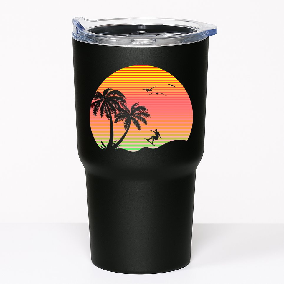 Surfing Into The Sunset Tumbler