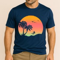 Surfing Into The Sunset Performance Shirt