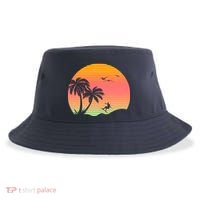 Surfing Into The Sunset Sustainable Bucket Hat