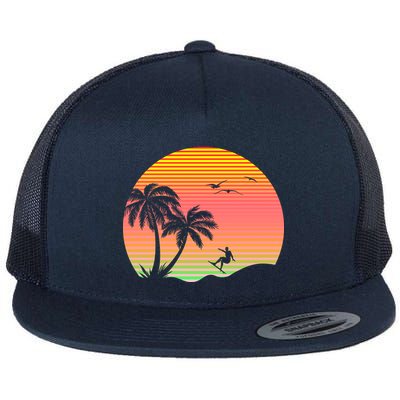 Surfing Into The Sunset Flatbill Hat