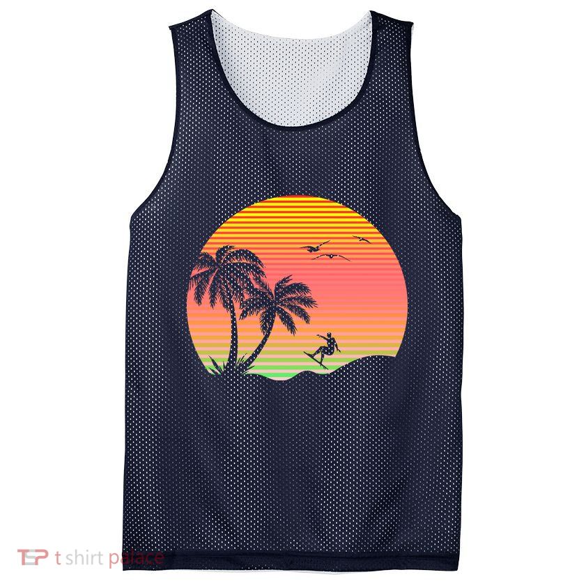 Surfing Into The Sunset Mesh Reversible Basketball Jersey Tank