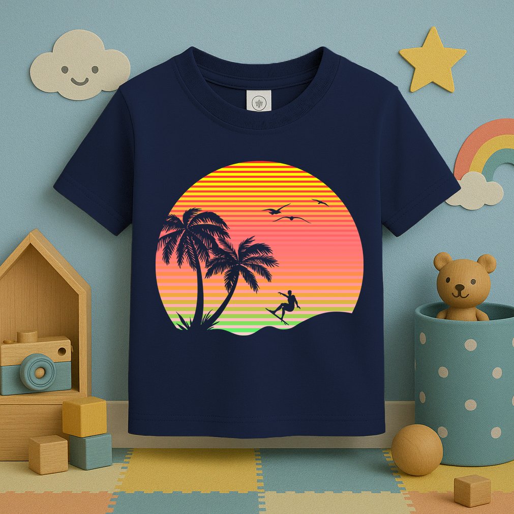 Surfing Into The Sunset Toddler T-Shirt