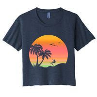 Surfing Into The Sunset Crop Top