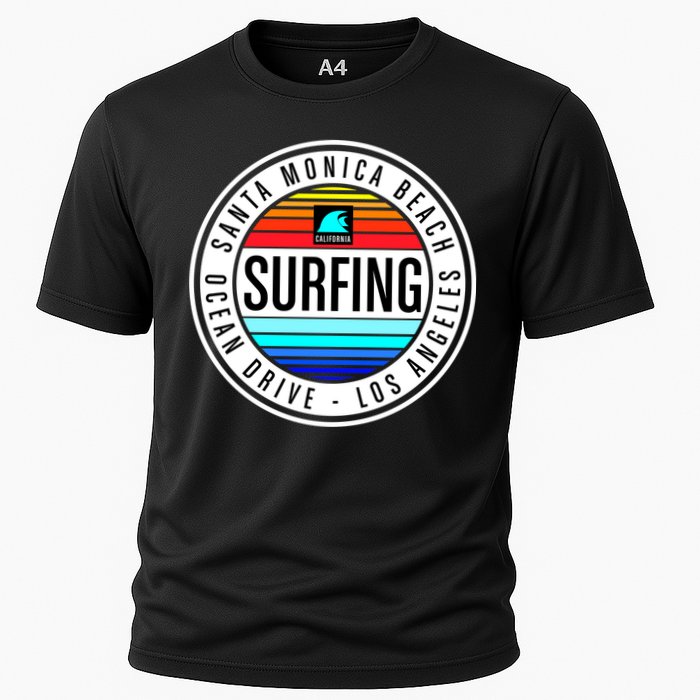Surfing Logo Cooling Performance Crew T-Shirt
