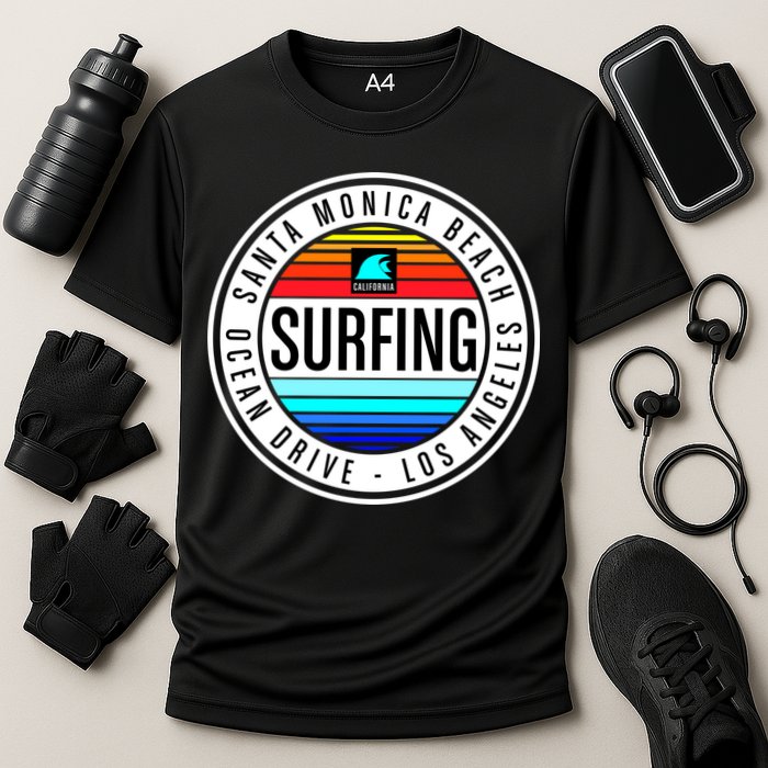 Surfing Logo Cooling Performance Crew T-Shirt