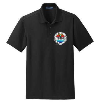 Surfing Logo Dry Zone Grid Polo