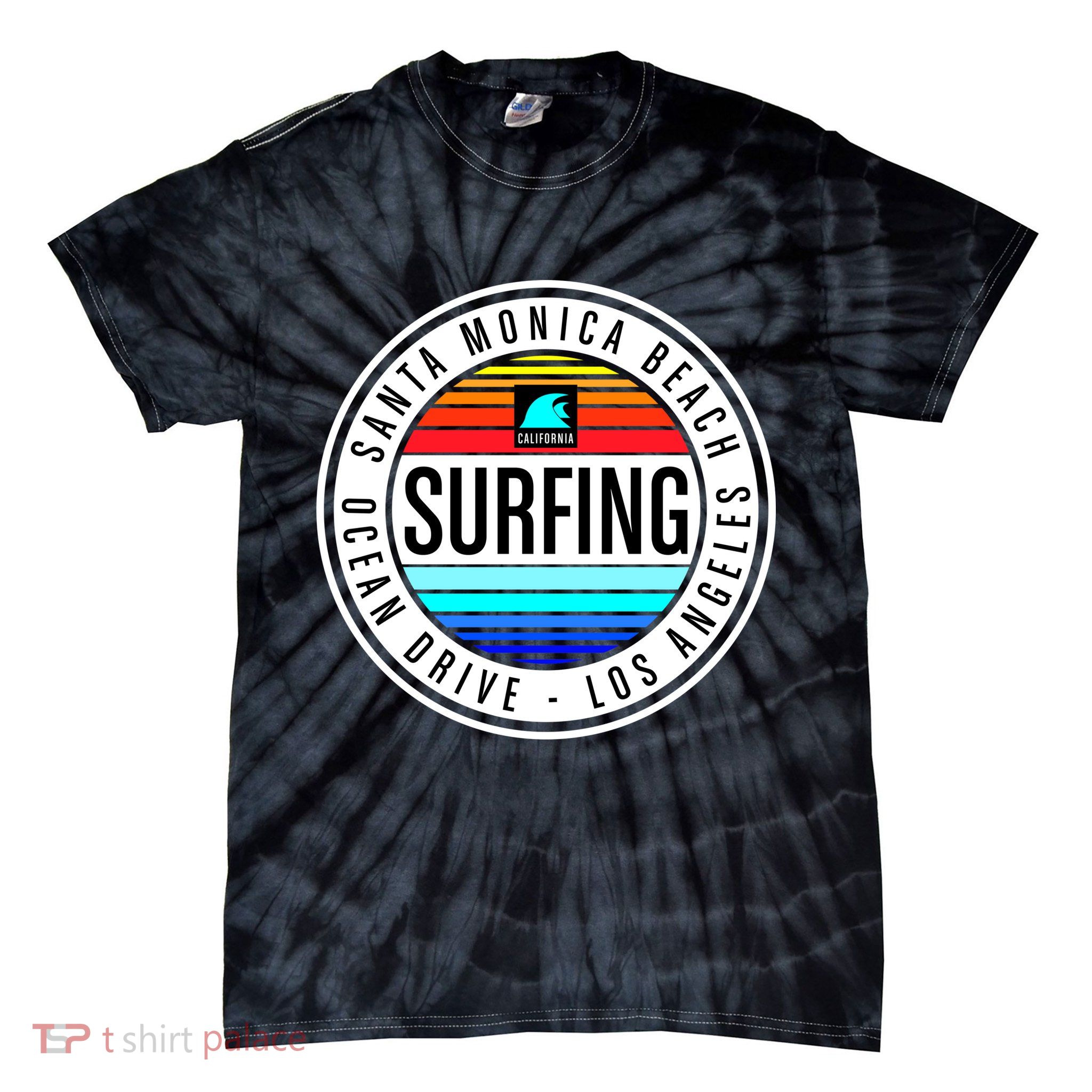 Surfing Logo Tie-Dye T-Shirt