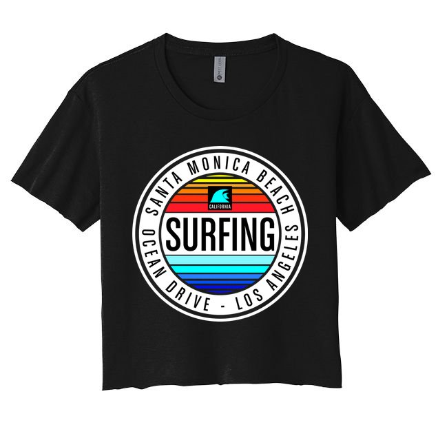 Surfing Logo Crop Top
