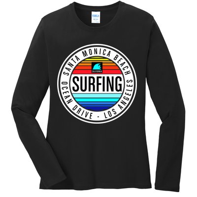 Surfing Logo Ladies Long Sleeve Shirt