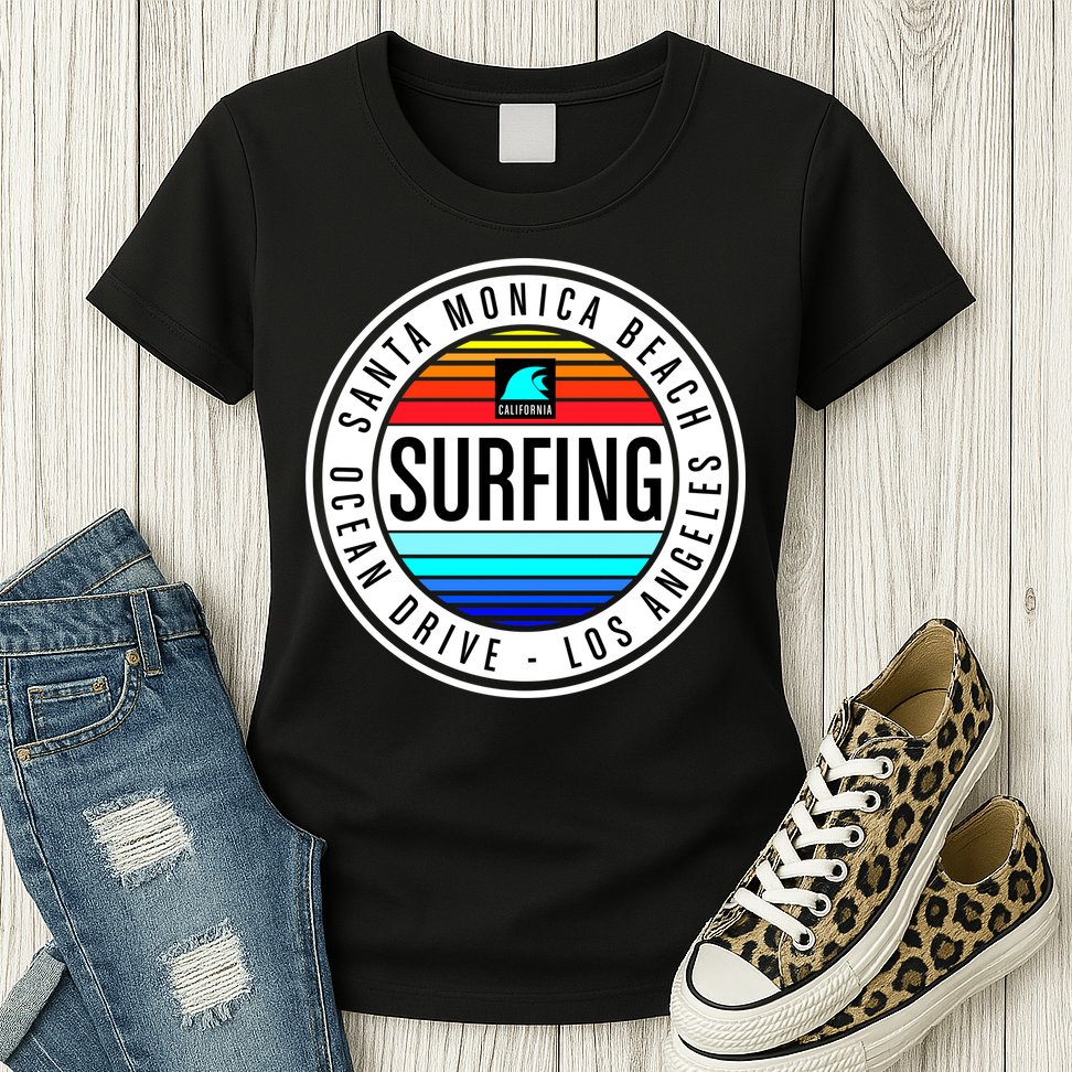Surfing Logo Womens T-Shirt