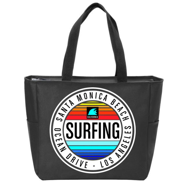 Surfing Logo Zip Tote Bag