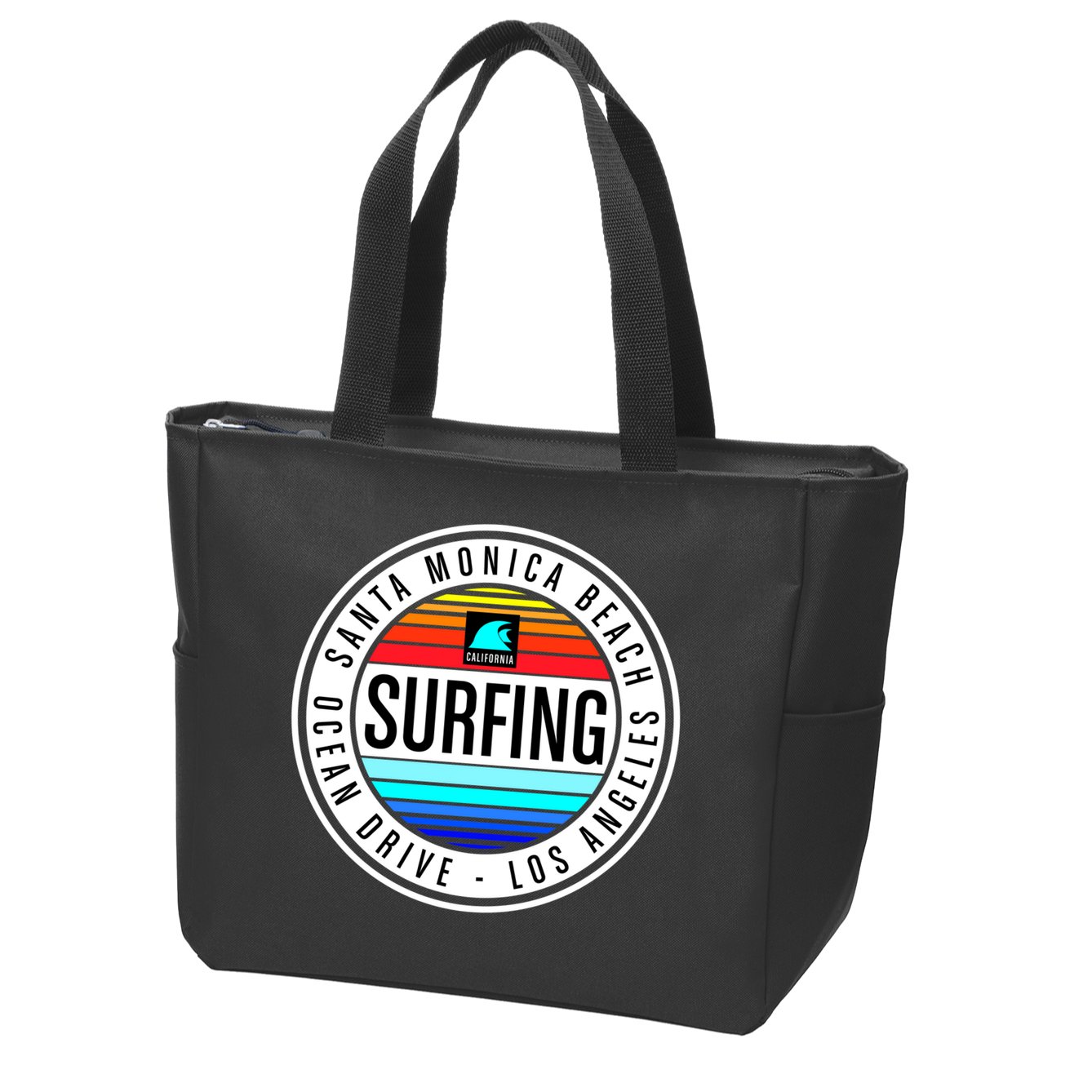 Surfing Logo Zip Tote Bag