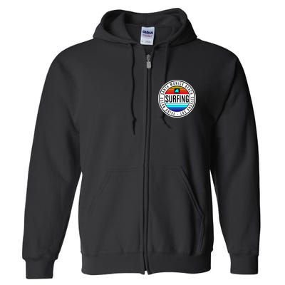 Surfing Logo Full Zip Hoodie