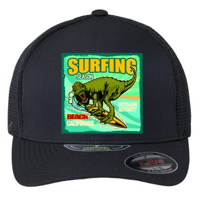 Surfing T-Rex Flexfit Unipanel Trucker Cap