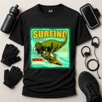 Surfing T-Rex Cooling Performance Crew T-Shirt