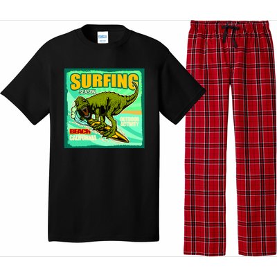 Surfing T-Rex Pajama Set