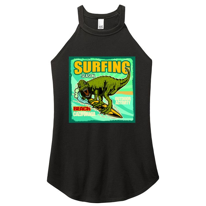 Surfing T-Rex Women's Perfect Tri Rocker Tank