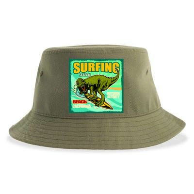 Surfing T-Rex Sustainable Bucket Hat