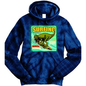 Surfing T-Rex Tie Dye Hoodie