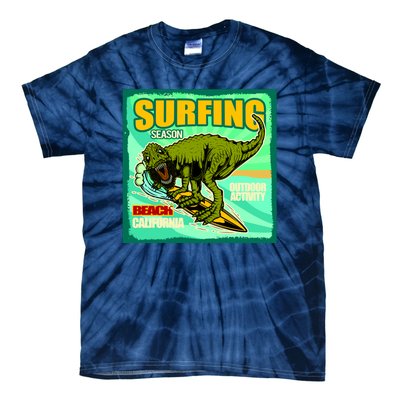 Surfing T-Rex Tie-Dye T-Shirt