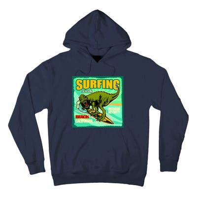 Surfing T-Rex Tall Hoodie